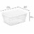 Sterilite 16 Quart Stacking Storage Box Container Tub w/Lid, Clear (24 Pack) Perspective: back