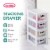 Sterilite Small Box Modular Stacking Storage Drawer Container Closet (6 Pack) Perspective: back