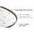 ANDY STAR Modern 24 x 36 Inch Oval Wall Hanging Bathroom Mirror, Brushed Bronze Perspective: back