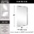 ANDY STAR Modern 20 x 28 Inch Rectangular Hanging Vanity Mirror, Brushed Nickel Perspective: back