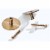 ANDY STAR Modern 22 x 34 Inch Oval Wall Hanging Bathroom Mirror, Brushed Gold Perspective: back