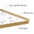ANDY STAR Modern 18 x 48 Inch Rectangular Full Body Length Mirror, Brushed Gold Perspective: back