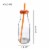 WHOLE HOUSEWARES | 14 Oz Glass Milk Bottle Set of 8+Lids/Straws Perspective: back
