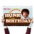 Prime Party Bob Ross Yard Sign with Lawn Stakes, Honk it's my Birthday Perspective: back