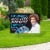 Prime Party Bob Ross Yard Sign, Let's paint a Happy Little Birthday Right Over Here. Perspective: back