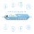 Unscented Flushable Wipes, 25 count, 6 Pack Perspective: back