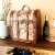 6 Bottle Old World Wooden Wine Box by Twine® Perspective: back