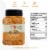 Pride of India Turmeric Minced Whole 7 oz. Medium Dual Sifter Jar Perspective: back