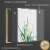Framed Canvas Wall Paintings-Green Leaves Botanical Paintings-Aesthetic Prints for Décor Perspective: back