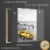 Framed Canvas Wall Paintings-Nordic Golden Boat Stone-Aesthetic Prints for Interior Décor Perspective: back