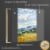 Framed Canvas Wall Paintings-Wheat Field with Cypresses-Aesthetic Prints for Interior Décor Perspective: back