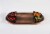 Charcuterie/ Serving Tray w/ 4 black triangular ceramic bowls Perspective: back