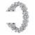 Aurora Silver Faux Pearl Band for Apple Watch Series 1,2,3,4,5,6 & SE - Size 42mm/44mm Perspective: back