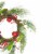 Melrose Red and Green Jingle Bell Glitter Artificial Christmas Wreath - 21-Inch, Unlit Perspective: back
