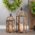 Lantern (Set of 2) 23.5 H, 31 H Wood/Iron Perspective: back