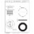 Westbrass 1.5 Inch Round Mushroom Cap Coarse Thread Tiptoe Bathtub Drain, Black Perspective: back