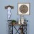 Stratton Home Decor Boho Distressed White Set of 3 Candle Holders Perspective: back