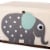 3 Sprouts Kids Toy Chest - Storage Trunk for Boys and Girls Room, Elephant Perspective: back