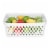 Glad Diamond Storage Basket - White Perspective: back
