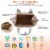 Baby Nappy Diaper Bag with 6 Pockets, Adjustable Shoulder Strap, and Detachable Small Bag Perspective: back