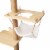Yeah Depot - Wall-Mounted Cat Scratching Pad - Indoor Wood Cat Tree with Hammock Perspective: back