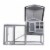 Premium Rabbit Hutch for Small Animals - Ultimate Comfort & Security Perspective: back