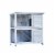 NEW SPACE - Outdoor 2-Story Rabbit Hutch with Run For Small Animals Perspective: back