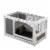 FX070 - Luxury 2-Storey Grey White Wooden Pet House Box - Comfy Cabin for Small Animals Perspective: back