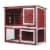 FX070 - Outdoor Animals Wooden Rabbit Hutch with Pull Out Tray Perspective: back