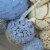 Bag of Natural Dried Blue Floral Balls Home Decor Decorative Orbs Vase Filler - Blue Perspective: back