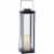 Real Flame La Sal 22  Lantern with Flameless Candle in Black Perspective: back