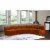 Meridian Furniture Limitless Cognac Velvet Modular 5 Piece Sectional Perspective: back