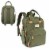 RUVALINO Large Diaper Bag BackpackArmy Green Perspective: back