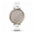 Garmin Lily Smartwatch - Cream Gold Bezel with White Case and Silicone Band Perspective: back