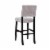 Linon Corey 30  Wood Upholstered Bar Stool in Gray Perspective: back