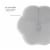 Linon Siena Metal Upholstered Accent Vanity Stool in Gray Perspective: back