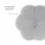Linon Siena Metal Upholstered Accent Vanity Stool in Gray Perspective: back