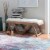 Linon Jaxon Boucle Bench Perspective: back