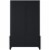 Linon Anna Wood Entryway Wide Hall Tree in Black Perspective: back