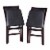Linon Triena Set of 2 19 Pad Back Folding Chair in Merlot Perspective: back