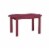 Adirondack Patio Coffee Table in Red - Linon Perspective: back