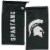 Michigan State Spartans Wrap Sunglasses and Bag Set Perspective: back