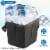 Collapsible Grocery Cooler Bag 3 Gallon Insulated Food Container Seat Combo for Camping Perspective: back