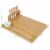 Bamboo Cheese Board Charcuterie Cheese Platter Board Serving Tray with Cutlery Set for Perspective: back