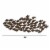Attractive Metal Fish Wall Decor In Bronze- Saltoro Sherpi Perspective: back