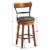 Gymax 25.5'' BarStool Swivel Counter Height kitchen Dining Bar Chair w/Rubber Wood Legs Perspective: back