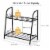 Gymax 2-tier Metal Plant Stand Shelf Flower Pot Holder Display Rack Shoe Organizer Perspective: back