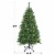 Gymax 5 ft Pre-lit Hinged Christmas Tree Holiday Decor w/ LED Lights Metal Stand Perspective: back