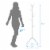 Gymax Metal Coat Rack Stand Hat Hanger Entryway Hall Tree w/ Folding Base & 8 Hooks Perspective: back