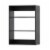 LOVMOR 25.5" W Black Short Tower Wood Built In Closet Organizer Unit, Wood Closet Organizer Perspective: back